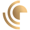 Voidnet Solutions logo — concentric gold signal rings