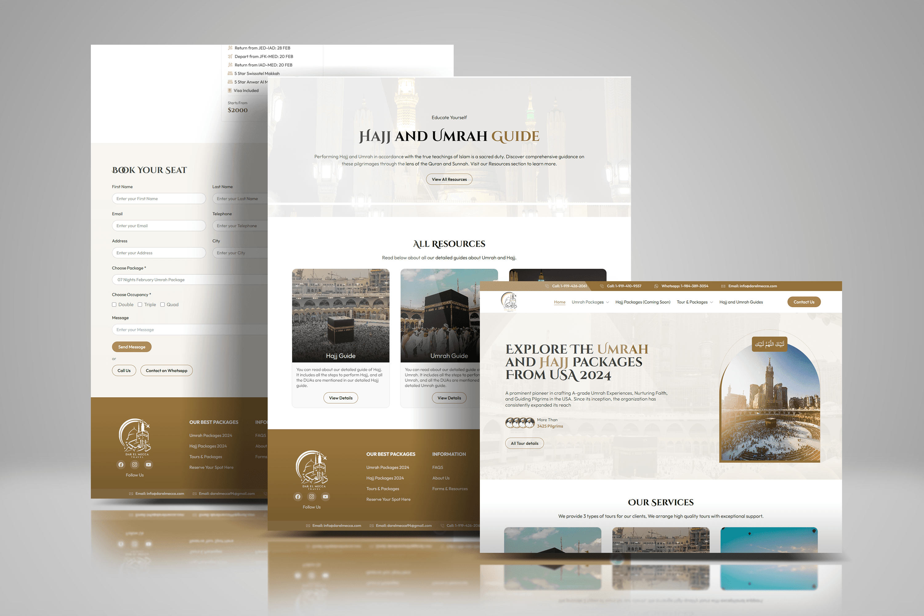 Dar-e-Mecca Umrah and travel planning platform