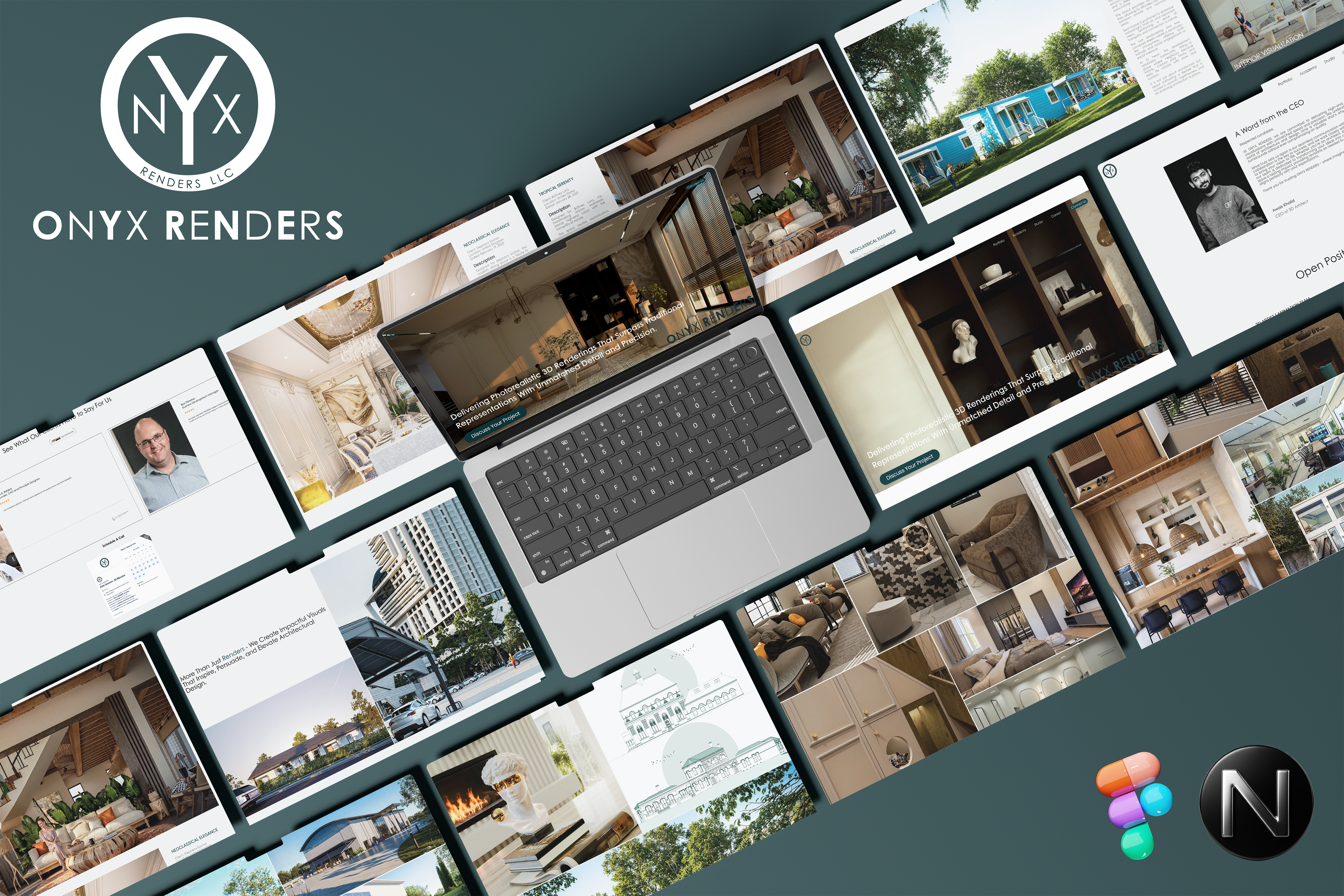 Onyx Renders 3D architectural visualization portfolio
